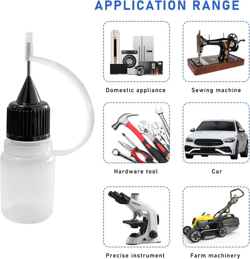 3PCS Needle Tip Glue Bottle, 5ML Blunt Needle Tip Precision Applicator Oil Bottles with Funnel, Empty Applicator Glue Oiler Squeeze Bottle for for...