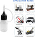 3PCS Needle Tip Glue Bottle, 5ML Blunt Needle Tip Precision Applicator Oil Bottles with Funnel, Empty Applicator Glue Oiler Squeeze Bottle for for...
