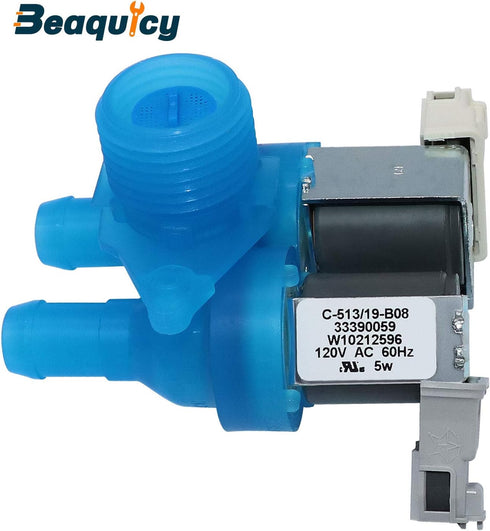 Beaquicy W10212596 Cold Water Inlet Valve for Washers - Replacement for Whirlpool AP6017174 PS11750469 Washing Machine
