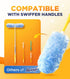 Heavy Duty Duster Kit with 20 Duster Refills & 1 Handle, Compatible with Swiffer Dusters, Multisurface 360° Dusters with 4X Microfibers, Unscented...