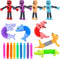 Telescopic Suction Cup Robot Toy, 18 PCS Robotic Pop Tubes Sensory Fidget Toy for Kids 5-7, Autism Toys for Autistic Children, Stocking Stuffers f...