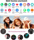 Holiday Smart Watches for Women Men, 1.32” Full Touch Screen Heart Rate/Sleep Monitor/Pedometer, IP68 Waterproof Fitness Watch for Android iOS Pho...