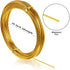 32.8 Feet Aluminum Wire, Bendable Metal Craft Wire for Making Dolls Skeleton DIY Crafts (Gold, 1.5 mm Thickness)...