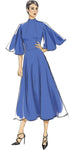 Vogue V9327E5 Easy Women's Partially Lined Dress Sewing Patterns, Sizes 14-22, White...