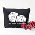 POFULL Dice For Dragons D20 RPG Gamer It's About To Get Dicey Cosmetic Bag DND Gifts Tabletop Role Playing Gamer Gift (It's about to get bag)...