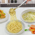 Pleafind Spaghetti Spoon, One-Piece Stainless Steel Pasta Spoon, 13-Inch Comfort Grip Design Pasta Scoop, Spaghetti Strainer with Teeth, Silver Pa...