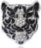 Alilang Sleek White Rhinestone Crystal Black Panther Tiger Leopard Kitty Cat Warrior Head Pin Brooch...