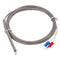 MECCANIXITY K Type Thermocouple Temperature Sensor PT100 4mm Ring High Temperature Probe 6.6ft Wire 0 to 600°C(32 to 1112°F) Stainless Steel...