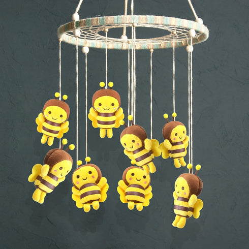8 Pcs 5 Inch Stuffed Bees Plush Soft Bees Small Bee Stuffed Animal Realistic Cartoon Little Honey Bee Stuffed Toy Adorable Bee Doll for Bee Birthd...