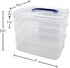 Teacher Created Resources Clear Stackable Storage Containers (TCR20449), 7"L x 6.5"W x 5.38"H...