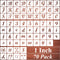 1 Inch Alphabet Letter Stencils for Painting - 70 Pack Letters and Numbers Stencil Templates with Signs for Painting on Wood, Reusable Letter and ...