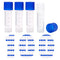 100 Pcs 2ml Small Vials with Screw Caps Centrifuge Tubes Plastic Sample Tubes Cryogenic Vials Graduated Bottles Test Tubes with Lids (Blue)...