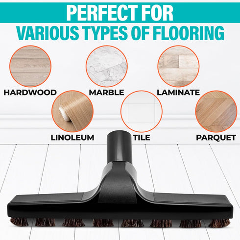 Hardwood Floor Cleaning Brush Vacuum Attachment - Horse Hair Vacuum Attachment Wood Floor Cleaner Soft Brush for Carpet Cleaning - Horse Hair Brus...