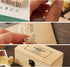 Wooden Rubber Stamps Set - 36 PCS Small Vintage Alphabet Letter Number Stamps Kit with Storage Box for Scrapbook,DIY Craft Card,Painting,Photo Alb...
