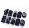100 Pcs Premium Mixed Resin Sewing Buttons, 5 Sizes of Black Buttons Suitable for Sewing, Eco-Friendly 4-Hole Craft Buttons, DIY and Holiday Decor...
