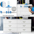 Cabinet Hardware Jig, Punch Locator Drill Guide,Wood Drilling Dowelling Guide for Installation of Handles Knobs on Doors and Drawer, Cabinet Templ...