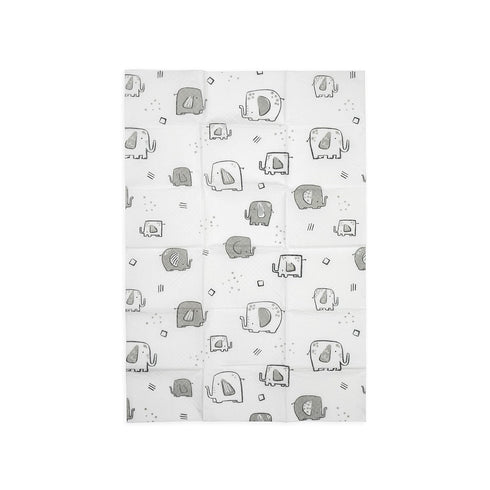 Dr. Talbot's Disposable Changing Pads, Absorbent Travel Diaper, Gray Elephant Print...