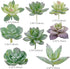 Augshy Artificial Succulents, 16 Pack Fake Succulents Plants Artificial Small Fake Plants Faux Succulents Unpotted for Lotus Landscape Decorative ...
