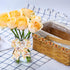 4 Rolls 20 Yards Sunflower Ribbon Wired 2.5 Summer Ribbon Yellow Flower Burlap Ribbon Sunflower Ribbons Trim for Wrapping, Party Decoration, Hair ...