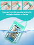 2 Pack Waterproof Phone Pouch, Universal Cell Phone Dry Bag, Large Phone Protector Pouch for iPhone 15 14 13 Pro Max Galaxy Up to 7" [Case Friendl...
