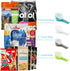 4pcs Food Bag Clips with Pour Spouts, Great Clips Bags for Kitchen, Suitable for Small Particle Food, Liquid,Flour and Baby Food Storage Organizer...