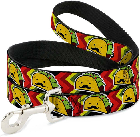 Buckle-Down Pet Leash - Taco Man - 4 Feet Long - 1.5" Wide...