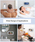 Waterproof Shower Phone Holder with 480° Rotation and Angle Adjustable, Enhanced Sound Quality, Fits Phones up to 7 Inches?White?......