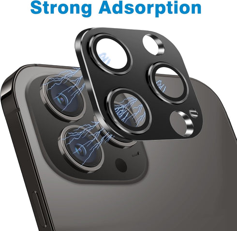 Designed for iPhone 15 Pro and iPhone 15 Pro Max Camera Lens Protector, Anti-Scratch Tempered Glass Camera Screen Protector Shockproof Full Protec...