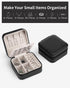 Vlando Travel Jewelry Case, Small Travel Jewelry Organizer Box for Girls Women - Black...
