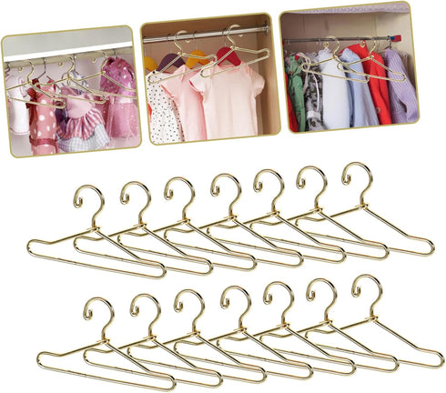 20pcs Coat Hangers Miniature Little Doll Suit Small Doll Hangers Doll Dress Mini Hangers Ornaments Mini Doll Clothes Hangers Iron Wire Doll Small ...