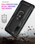 Androgate for Samsung Galaxy S21 5G Case with HD Screen Protectors, Military-Grade Metal Ring Holder Kickstand 15ft Drop Tested Shockproof Cover C...