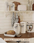 Hillbond Canister Sets Ivory Food Storage Canisters Containers: Carbon Steel with Powder Coated Decorative Storage Jars Set of 4 (Ivory)...