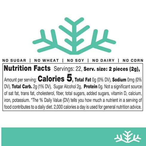 Wintergreen KETO Xylitol Candy Chips (3-Pack) - SNØ 1.5oz Tin - Sugar-Free Candy With Only 2 Ingredients | Low Carbs, Diabetic-Friendly, Non-GMO, ...