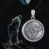 CHENGHONG Wolf Locket Necklace 925 Sterling Silver Locket Necklace That Holds Pictures Vintage Oxidized Viking Necklace Celtic Wolf Pendant Jewelr...