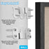 6 Pairs Flush Mount Bracket, 54 x 30mm Interlocking Picture Hanging Hooks Stainless Steel Photo Frame Hook Furniture Connector for Mirrors Picture...