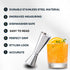 BARIANTTE Cocktail Jigger for Bartending, 2 oz 1 oz Japanese Measuring Shot Glass - Silver...