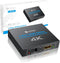 eSynic 4K/30HZ HDMI Splitter 2 Way HDMI Splitter 1 in 2 Out HDMI 1.4 Double Monitors for HDTV PS4 Blu-ray Player Laptop Satellite etc(Not Support ...
