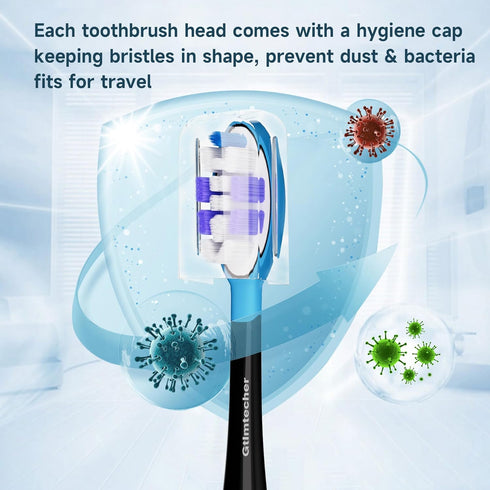 Electric Toothbrush Heads for Philips Sonicare Replacement Heads, 10 Pack Replacement Toothbrush Heads Soft Philips Sonicare A3 Sensitive Replacem...