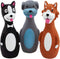 CHIWAVA 3 Pack 5.7 Inch Squeaky Latex Dog Toys Standing Stick Dog Dog Toy Puppy Fetch Interactive Play for Small Dogs...
