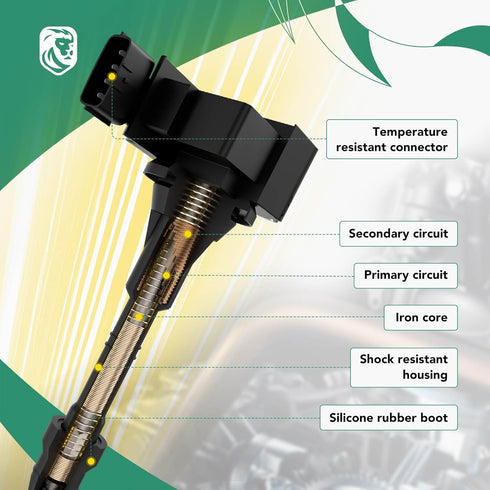 YHTAUTO Ignition Coil Replacement for Hyundai Tucson Elantra GT 2014-2020, Elantra 2011-2016, Kia Soul 2012-2019, Forte 2014-2016, Forte5 2014-201...