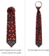 Jacob Alexander Men's Football Flaming on Fire Regular Length Neck Tie - Brown...