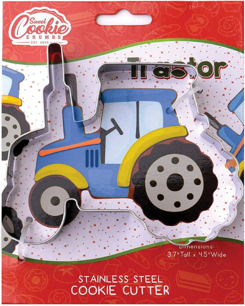 Farm Tractor Cookie Cutter, Premium Food-Grade Stainless Steel, Dishwasher Safe...