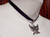 Handmade Jolly Roger Pirate Skull & Crossed Swords Pendant on Black Velvet Choker Necklace...