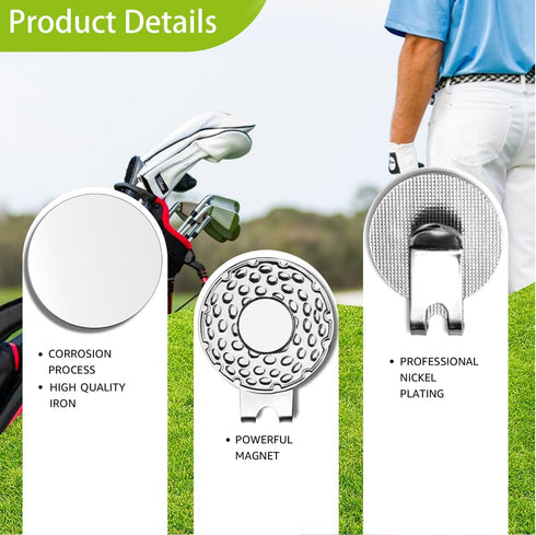 Best Dad by Par Golf Ball Markers, Men's Golf Accessories, Birthday Retirement Golf Gifts for Dad Husband Grandpa...