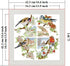 CROSSDECOR Cross Stitch Kits for Adults Full Range of DIY Stamped Cross Stitch Kits Birds of The Seasons Pattern for Gift and Home Decor 14CT 2 St...