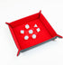 FanRoll by Metallic Dice Games Fold Up Velvet Dice Tray w/PU Leather Backing: Red, Role Playing Game Dice Accessories for Dungeons and Dragons...