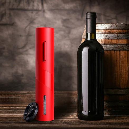 COKUNST Electric Wine Opener, Reusable Cordless Wine Bottle Corkscrew with Foil Cutter, Battery Operated Wine Openers for Wedding Kitchen Party Ho...