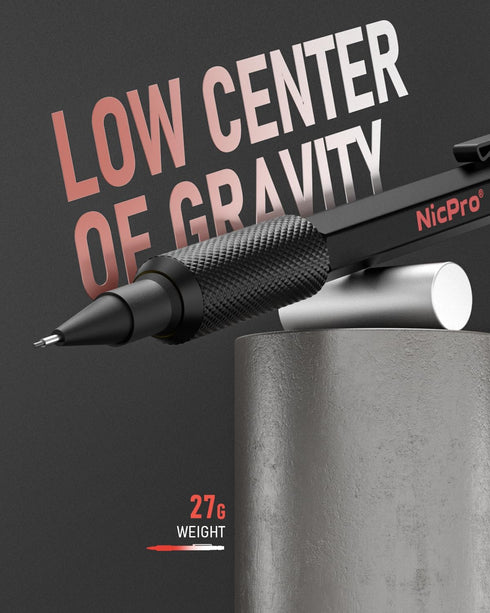 Nicpro 0.5 mm Mechanical Pencil Set with Case, 3PCS MP2000 Metal Artist Mechanical Pencil With 6 Tube HB Lead Refills, Eraser, Weatherproof Barrel...