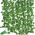 KUPOO 12 Strands 84 Feet Artificial Ivy Leaf Plants Vine Hanging Garland Fake Foliage Flowers for Wedding Party Garden Wall Decoration (Style A)...