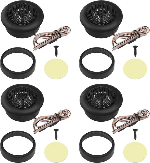 2 Pairs Car Speaker Car Round Dome Audio Speaker Auto Tweeter Loudspeaker Horn Car Mini Tweeter Speaker Car Tweeter Speaker Accessories......